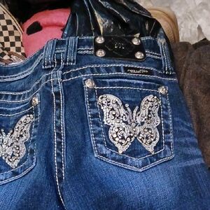 Miss Me Dark Blue Denim Jeans